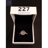 PANDORA SILVER HALO RING IN ORIGINAL BOX