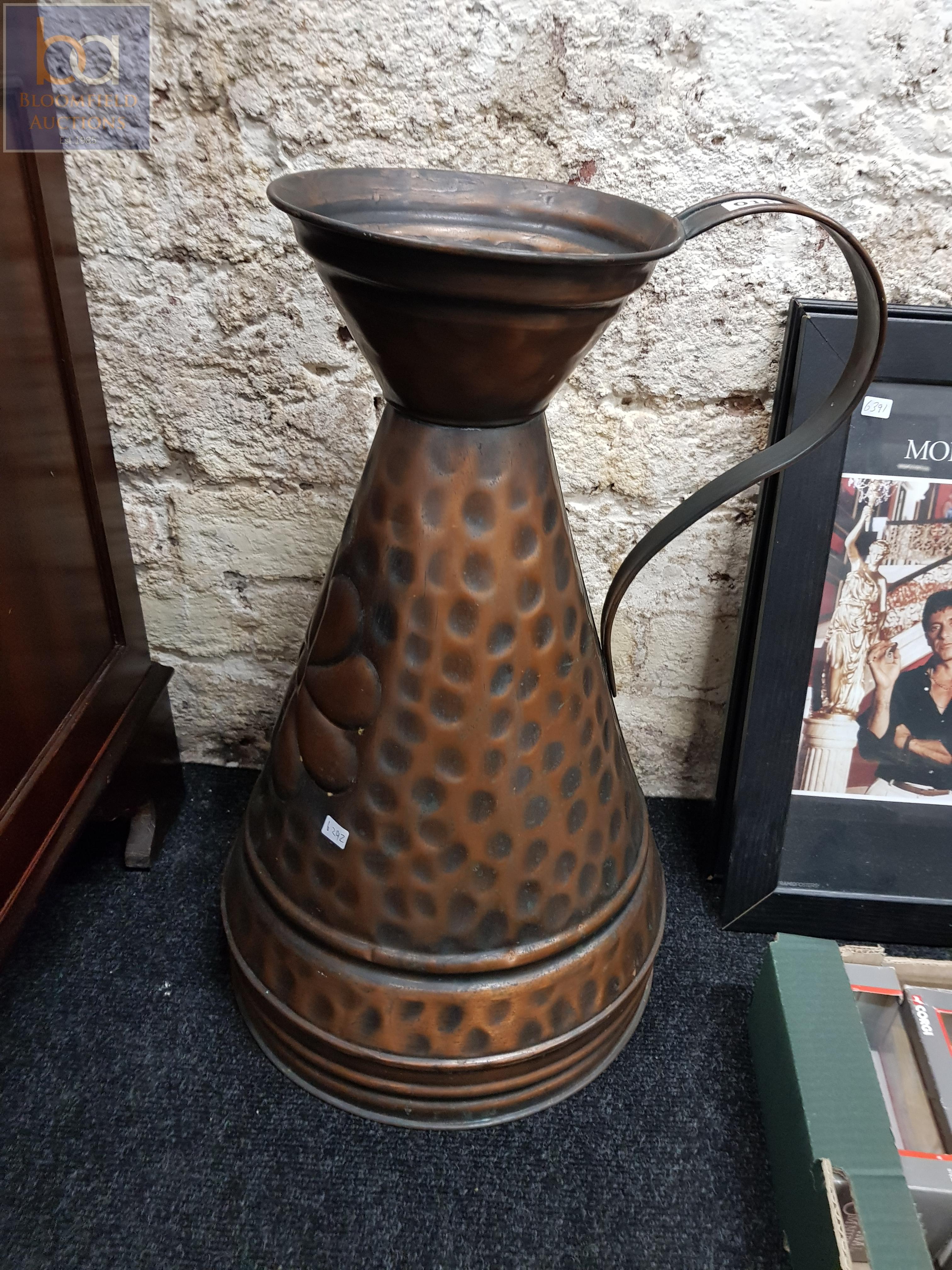 LARGE COPPER EWER