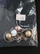 PEARL EARRINGS AND NECKLACE