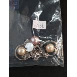 PEARL EARRINGS AND NECKLACE