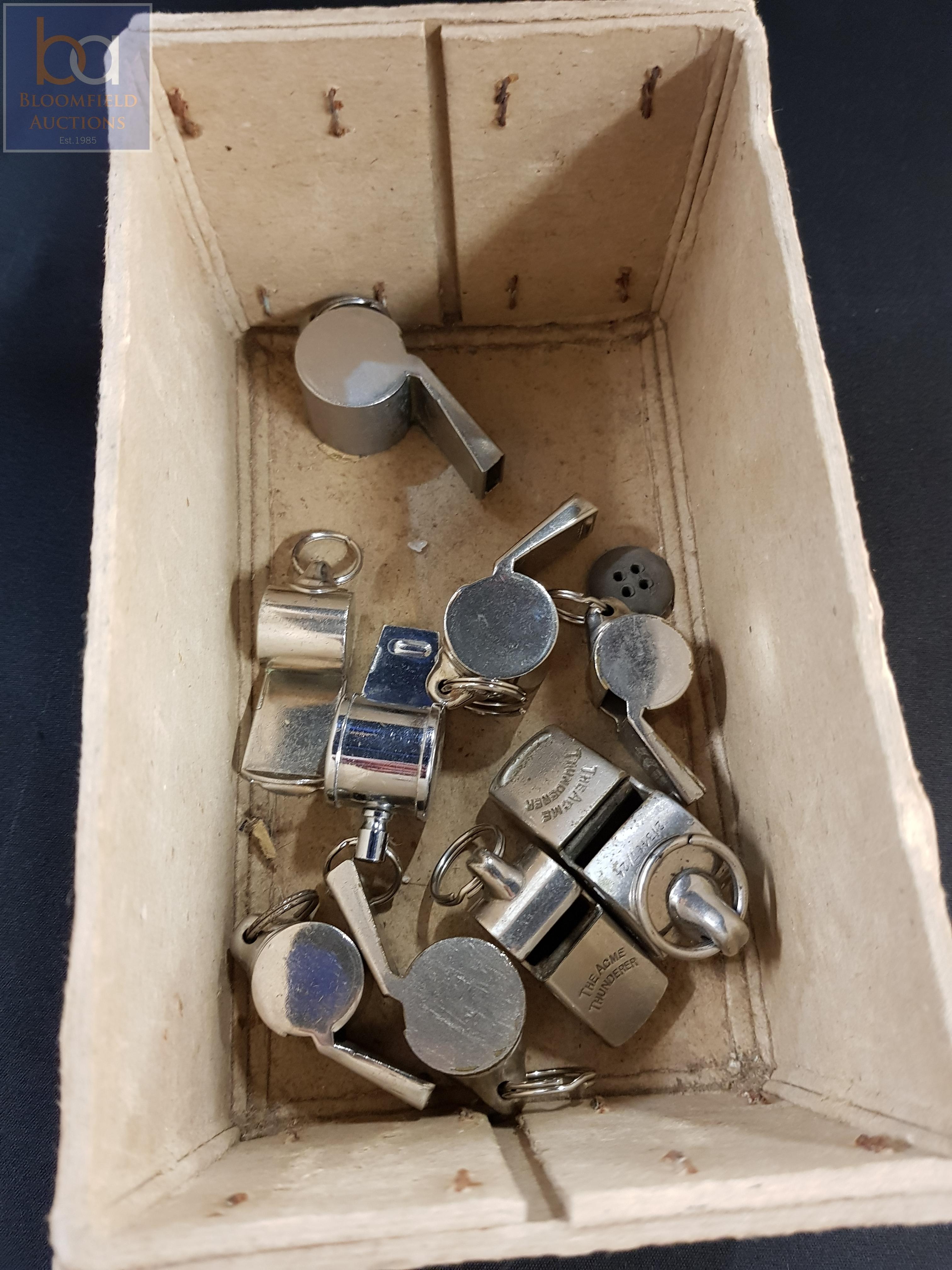COLLECTION OF OLD RAILWAY WHISTLES