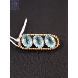 VINTAGE TOPAZ BROOCH