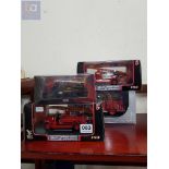 4 BOXED MODEL FIRE ENGINES