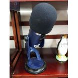 BLUE RETRO STYLE MICROPHONE