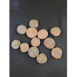 12 CHINESE COINS