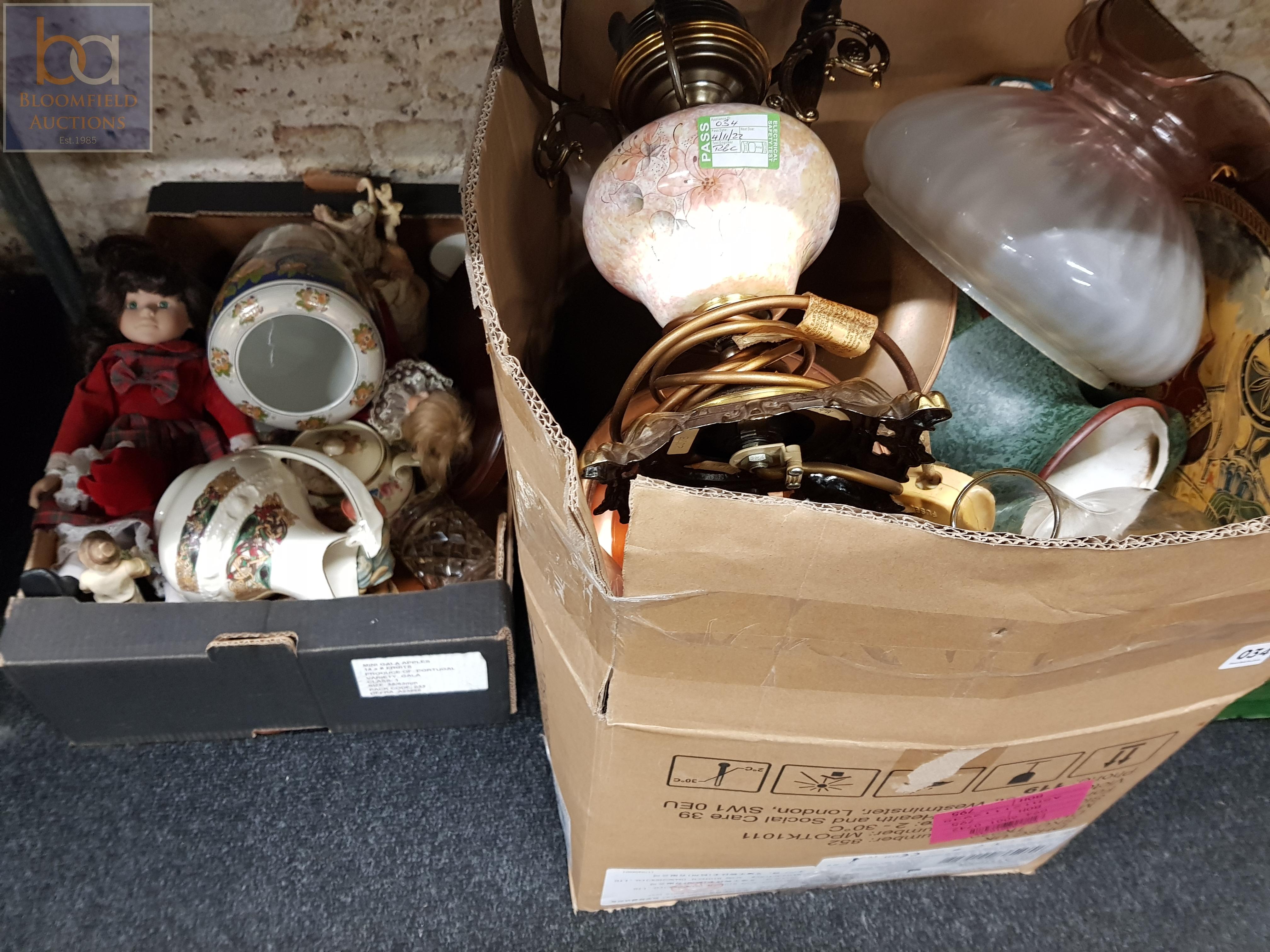 2 LARGE BOX LOTS OF ORNAMENTS