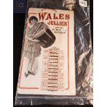 OLD WALES JELLY ADVERTISING SIGN