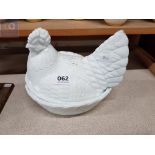 MILK GLASS CHICKEN CROCK POT