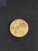 22 carat gold half sovereign Edward VII 1910