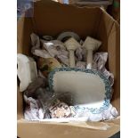 LARGE BOX LOT OF CERAMICS AND CHINA