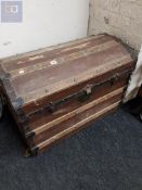 LARGE ANTIQUE DOME TRUNK