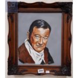 OIL PAINTING - JOHN WAYNE BY HARRY WALKER