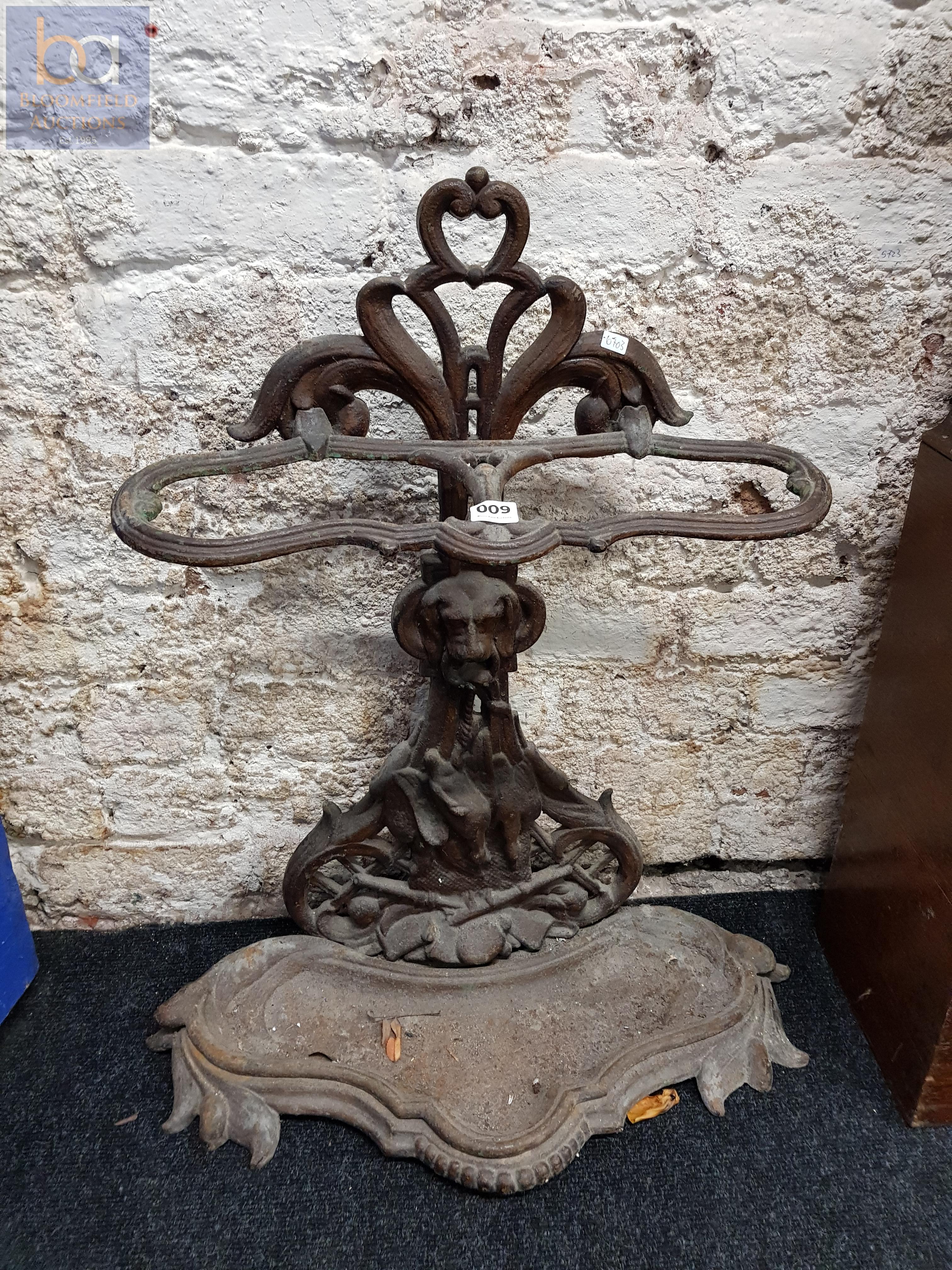 VICTORIAN CAST IRON STICK STAND