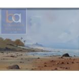 R B HIGGINS - OIL ON BOARD - SEASCAPE 9.5" X7.5"