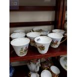 AYNSLEY HUNTING CHINA COFFEE SET