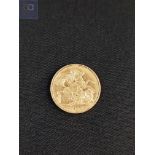 22 carat gold sovereign - Queen Victoria 1900