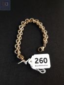 9 carat gold bracelet circa 25.32 grams
