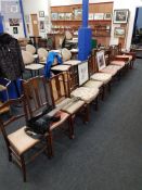 11 VARIOUS ANTIQUE CHAIRS