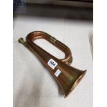 OLD BRASS AND COPPER HUNTING BUGLE