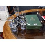 SET OF 4 RETRO BABYCHAM GLASSES AND MASONS IRONSTONE CLOCK AND 1 OTHER BABYCHAM GLASS