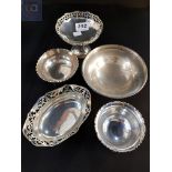 QUANTITY OF SILVER DISHES