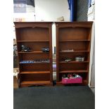 PAIR OF BOOKCASES