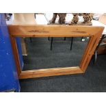 LARGE MEXICAN PINE WALL MIRROR