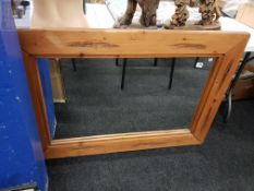LARGE MEXICAN PINE WALL MIRROR