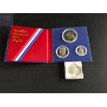 AMERICAN 3 COIN PROOF SET AND 1/2 DOLLOR