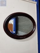 LARGE OVAL WALL MIRROR