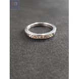 10K WHITE GOLD DIAMOND SET RING