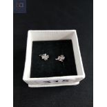 PAIR OF SILVER SHAMROCK EARRINGS