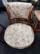 VICTORIAN UPHOLSTERED TUB CHAIR