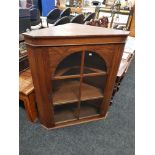 OAK CORNER CABINET