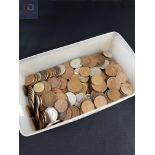 TUB OF OLD COINS