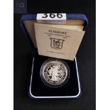 SILVER ALDERNEY PROOF COIN