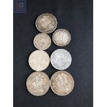 BAG OF COINS TO INCLUDE VICTORIAN CROWNS