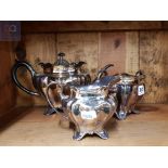 SILVER PLATED TEASET