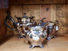SILVER PLATED TEASET