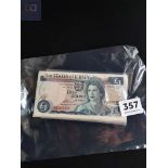 5 X CHANNEL ISLE £1 NOTES