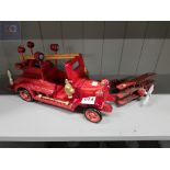 MODEL PLANE AND FIRE ENGINE