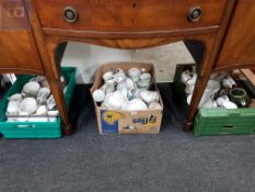 3 BOXES OF PART CHINA TEASETS
