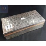 SOLID SILVER HEAVY CIGAR/CIGARETTE BOX OVERALL WEIGHT 895G
