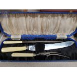 EPNS BOXED CARVING SET