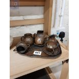 MINIATURE BRONZE STYLE TEA SET (9 PCS)