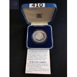 SILVER PROOF COIN - COMMEMORATING THE MARRIAGE OF HRH PRINCE OF WALES AND LADY DIANA SPENCER