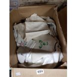 BOX OF IRISH LINEN