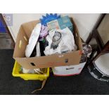 3 BOXES OF HOUSEHOLD ITEMS