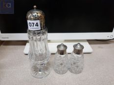 WATERFORD CRYSTAL CONDIMENT SET