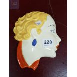 ART DECO CZECHOSLOVAKIA WALL POCKET